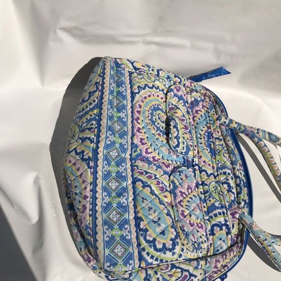 Vera Bradley Laptop Computer Carry Bag Purse Blue ink stain near handle - Picture 5 of 9